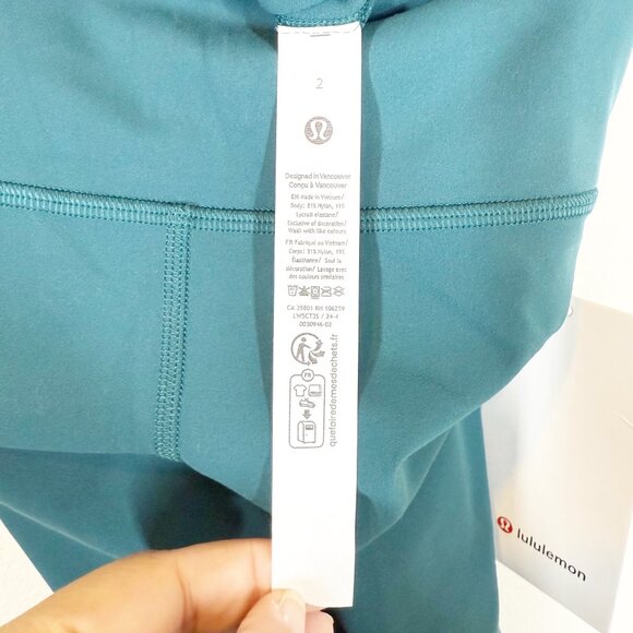 Lululemon Womens Align HR Pant 25" Size 2 Teal New with Tags - Picture 4 of 5
